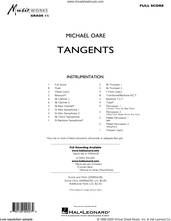 Cover icon of Tangents (COMPLETE) sheet music for concert band by Michael Oare, intermediate skill level