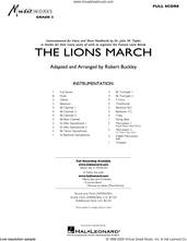 Cover icon of The Lions March (arr. Robert Buckley) (COMPLETE) sheet music for concert band  and Robert Buckley, intermediate skill level