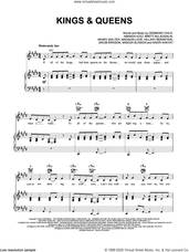 Cover icon of Kings and Queens sheet music for voice, piano or guitar by Ava Max, Amanda Koci, Brett McLaughlin, Desmond Child, Henry Walter, Hillary Bernstein, Jakob Erixon, Madison Love, Mimoza Flinsson and Nadir Khayat, intermediate skill level