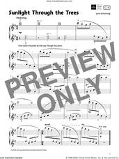 Cover icon of Sunlight Through the Trees (Grade 1, list C4, from the ABRSM Piano Syllabus 2021 and 2022) sheet music for piano solo by June Armstrong, classical score, intermediate skill level