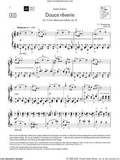 Cover icon of Douce reverie (Grade 5, list B3, from the ABRSM Piano Syllabus 2021 and 2022) sheet music for piano solo by Pyotr Ilyich Tchaikovsky, classical score, intermediate skill level