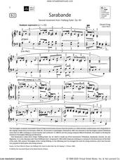 Cover icon of Sarabande (Grade 7, list B2, from the ABRSM Piano Syllabus 2021 and 2022) sheet music for piano solo by Edvard Grieg, classical score, intermediate skill level