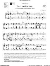 Cover icon of La chevaleresque (Grade 5, list A1, from the ABRSM Piano Syllabus 2021 and 2022) sheet music for piano solo by J. F. Burgmüller, classical score, intermediate skill level