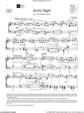 Cover icon of Arctic Night (Grade 5, list B1, from the ABRSM Piano Syllabus 2021 and 2022) sheet music for piano solo by A. M. Beach, classical score, intermediate skill level