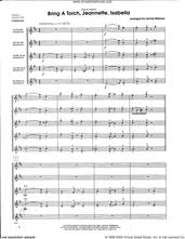 Cover icon of Bring a Torch, Jeannette, Isabella (arr. Lennie Niehaus) (COMPLETE) sheet music for saxophone quintet  and Lennie Niehaus, intermediate skill level