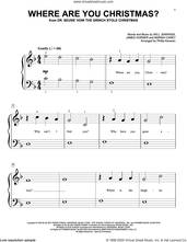 Cover icon of Where Are You Christmas? (from How The Grinch Stole Christmas) (arr. Phillip Keveren) sheet music for piano solo (big note book) by Faith Hill, Phillip Keveren, James Horner, Mariah Carey and Will Jennings, easy piano (big note book)