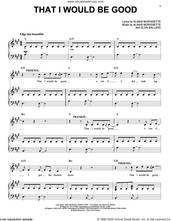 Cover icon of That I Would Be Good (from Jagged Little Pill The Musical) sheet music for voice and piano by Alanis Morissette and Glen Ballard, intermediate skill level