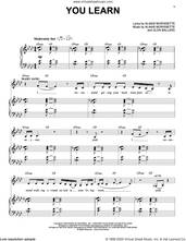 Cover icon of You Learn (from Jagged Little Pill The Musical) sheet music for voice and piano by Alanis Morissette and Glen Ballard, intermediate skill level