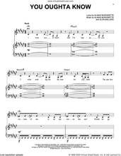 Cover icon of You Oughta Know (from Jagged Little Pill The Musical) sheet music for voice and piano by Alanis Morissette and Glen Ballard, intermediate skill level