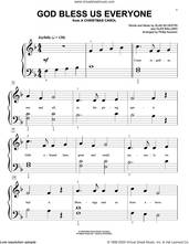 Cover icon of God Bless Us Everyone (from A Christmas Carol) (arr. Phillip Keveren) sheet music for piano solo (big note book) by Andrea Bocelli, Phillip Keveren, Alan Silvestri and Glen Ballard, easy piano (big note book)