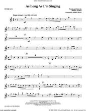 Cover icon of As Long As I'm Singing (arr. Kirby Shaw) sheet music for orchestra/band (Bb tenor saxophone) by Bobby Darin and Kirby Shaw, intermediate skill level