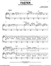 Cover icon of Faster (from The Prince Of Egypt: A New Musical) sheet music for voice and piano by Stephen Schwartz, intermediate skill level