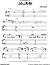 Cover icon of Heartless (from The Prince Of Egypt: A New Musical) sheet music for voice and piano by Stephen Schwartz, intermediate skill level