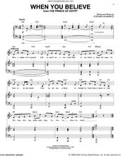 Cover icon of When You Believe (from The Prince Of Egypt: A New Musical) sheet music for voice and piano by Stephen Schwartz, intermediate skill level