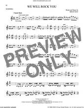 Cover icon of We Will Rock You sheet music for Marimba Solo by Queen and Brian May, intermediate skill level