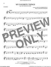 Cover icon of My Favorite Things (from The Sound Of Music) sheet music for Marimba Solo by Richard Rodgers, Oscar II Hammerstein and Rodgers & Hammerstein, intermediate skill level