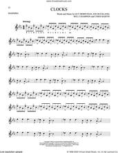 Cover icon of Clocks sheet music for Marimba Solo by Coldplay, Chris Martin, Guy Berryman, Jon Buckland and Will Champion, intermediate skill level