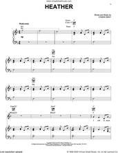 Cover icon of Heather sheet music for voice, piano or guitar by Conan Gray, intermediate skill level