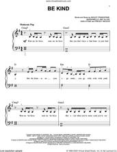 Cover icon of Be Kind sheet music for piano solo by Marshmello & Halsey, Amy Allen, Ashley Frangipane, Freddy Wexler, Gian Stone and Marshmello, easy skill level