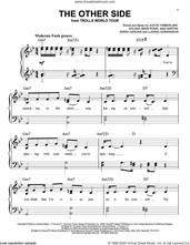 Cover icon of The Other Side (from Trolls World Tour) sheet music for piano solo by SZA & Justin Timberlake, Justin Timberlake, Ludwig Goransson, Max Martin, Sarah Aarons and Solana Imani Rowe, easy skill level