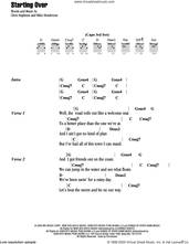 Cover icon of Starting Over sheet music for guitar (chords) by Chris Stapleton and Mike Henderson, intermediate skill level