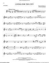 Cover icon of Living For The City sheet music for Marimba Solo by Stevie Wonder, intermediate skill level
