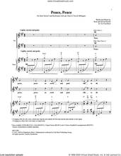 Cover icon of Peace, Peace sheet music for voice and piano by Fred Bock, Rick Powell and Sylvia Powell, intermediate skill level