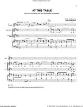Cover icon of At This Table sheet music for voice and piano by Allan Robert Petker, intermediate skill level