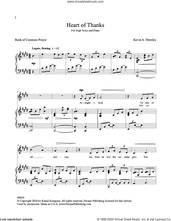 Cover icon of Heart Of Thanks sheet music for voice and piano by Kevin A. Memley, intermediate skill level