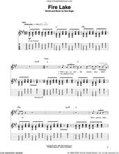 Cover icon of Fire Lake sheet music for guitar (tablature, play-along) by Bob Seger, intermediate skill level