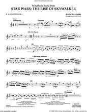 Cover icon of Symphonic Suite from Star Wars: The Rise of Skywalker (arr. Bocook) sheet music for concert band (Eb alto saxophone 1) by John Williams and Jay Bocook, intermediate skill level