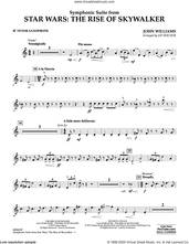 Cover icon of Symphonic Suite from Star Wars: The Rise of Skywalker (arr. Bocook) sheet music for concert band (Bb tenor saxophone) by John Williams and Jay Bocook, intermediate skill level