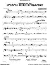Cover icon of Symphonic Suite from Star Wars: The Rise of Skywalker (arr. Bocook) sheet music for concert band (trombone 3) by John Williams and Jay Bocook, intermediate skill level