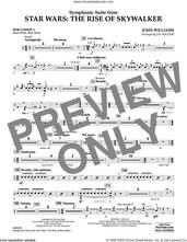 Cover icon of Symphonic Suite from Star Wars: The Rise of Skywalker (arr. Bocook) sheet music for concert band (percussion 1) by John Williams and Jay Bocook, intermediate skill level