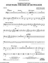 Cover icon of Symphonic Suite from Star Wars: The Rise of Skywalker (arr. Bocook) sheet music for concert band (timpani) by John Williams and Jay Bocook, intermediate skill level