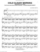 Cover icon of Cold Cloudy Morning (Carousel 2 In G Minor) sheet music for piano solo by George Winston, intermediate skill level