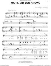 Cover icon of Mary, Did You Know? [Jazz Version] (arr. Brent Edstrom) sheet music for voice and piano (High Voice) by Buddy Greene, Brent Edstrom, Kathy Mattea, Mark Lowry and Mark Lowry & Buddy Greene, intermediate skill level
