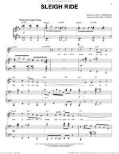 Cover icon of Sleigh Ride [Jazz Version] (arr. Brent Edstrom) sheet music for voice and piano (High Voice) by Leroy Anderson, Brent Edstrom and Mitchell Parish, intermediate skill level