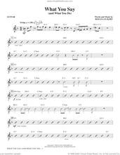 Cover icon of What You Say (and What You Do) (complete set of parts) sheet music for orchestra/band by Rosana Eckert, intermediate skill level