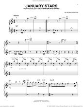 Cover icon of January Stars, (easy) sheet music for piano solo by George Winston, easy skill level