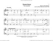 Cover icon of Speechless (from Aladdin) (arr. Christopher Hussey) sheet music for piano solo (elementary) by Alan Menken, Christopher Hussey, Naomi Scott, Benj Pasek and Justin Paul, beginner piano (elementary)