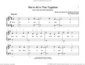 Cover icon of We're All In This Together (from High School Musical) (arr. Christopher Hussey) sheet music for piano solo (elementary) by Matthew Gerrard, Christopher Hussey, High School Musical Cast, Matthew Gerrard & Robbie Nevil and Robbie Nevil, beginner piano (elementary)