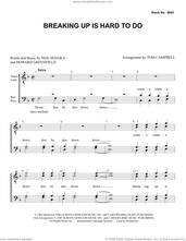 Cover icon of Breaking Up Is Hard To Do (arr. Tom Campbell) sheet music for choir (TTBB: tenor, bass) by Neil Sedaka, Thomas Campbell and Howard Greenfield, intermediate skill level