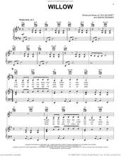 Cover icon of willow sheet music for voice, piano or guitar by Taylor Swift and Aaron Dessner, intermediate skill level