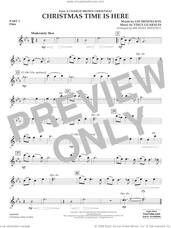 Cover icon of Christmas Time Is Here (arr. Michael Sweeney) sheet music for concert band (pt.1 - flute) by Vince Guaraldi, Michael Sweeney and Lee Mendelson, intermediate skill level