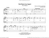 Cover icon of Get Back Up Again (from Trolls) sheet music for piano solo (elementary) by Anna Kendrick, John Thompson, Benj Pasek and Justin Paul, beginner piano (elementary)