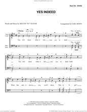 Cover icon of Yes Indeed (arr. Earl Moon) sheet music for choir (TTBB: tenor, bass) by Sy Oliver and Earl Moon, intermediate skill level