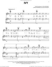 Cover icon of ivy sheet music for voice, piano or guitar by Taylor Swift, Aaron Dessner and Jack Antonoff, intermediate skill level