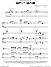 Cover icon of coney island (feat. The National) sheet music for voice, piano or guitar by Taylor Swift, Aaron Dessner, Bryce Dessner and William Bowery, intermediate skill level