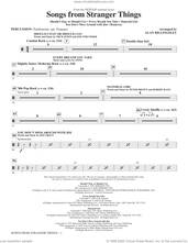 Cover icon of Songs from Stranger Things (arr. Alan Billingsley) sheet music for orchestra/band (percussion) by Alan Billingsley, intermediate skill level